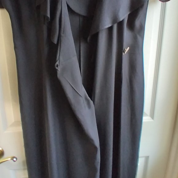 Vintage 90s One Piece Romper Outfit Size 14 Expo Pant Suit Black Excellent - Picture 12 of 14